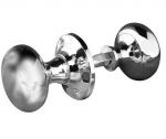 Victorian Polished Chrome Half Sprung Mortice Knob Set (JV176APC)